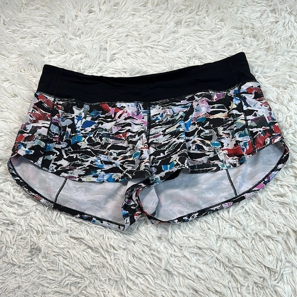 Lululemon Speed Up Short *2.5" Culture Clash Multi Black / Black - Picture 1 of 6